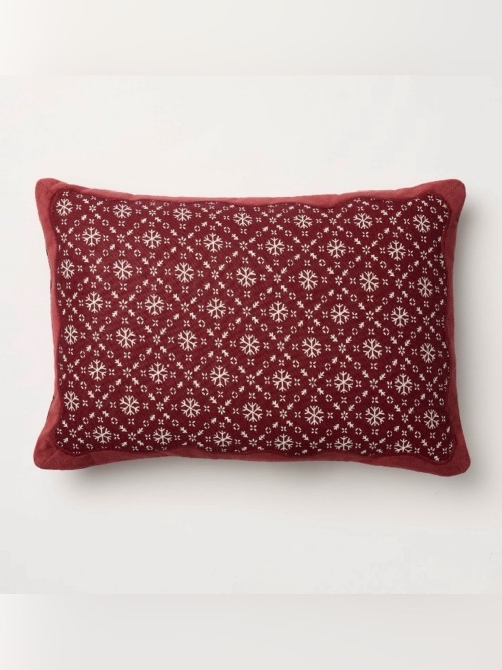 Threshold Studio McGee Cotton Linen Velvet Lumbar Pillow